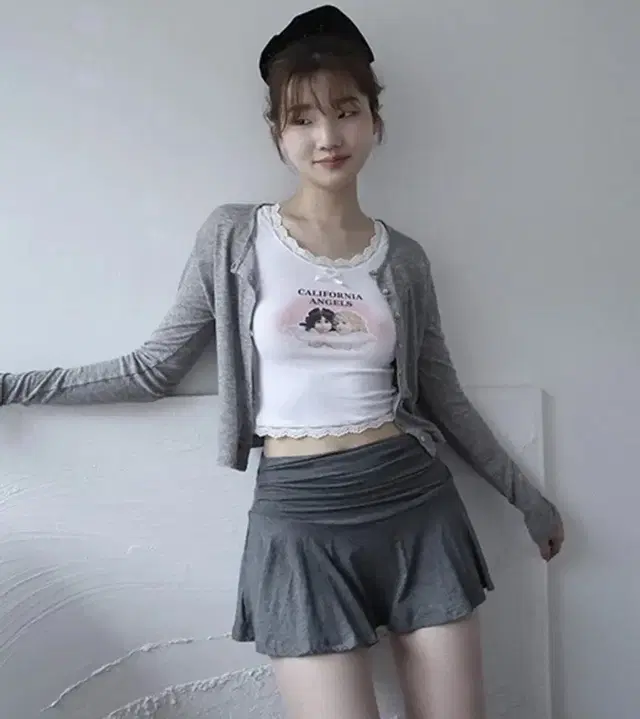 클라따 JAZZ SKIRT PANTS 스커트팬츠 치마바지 챠콜