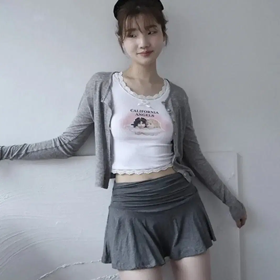 클라따 JAZZ SKIRT PANTS 스커트팬츠 치마바지 챠콜