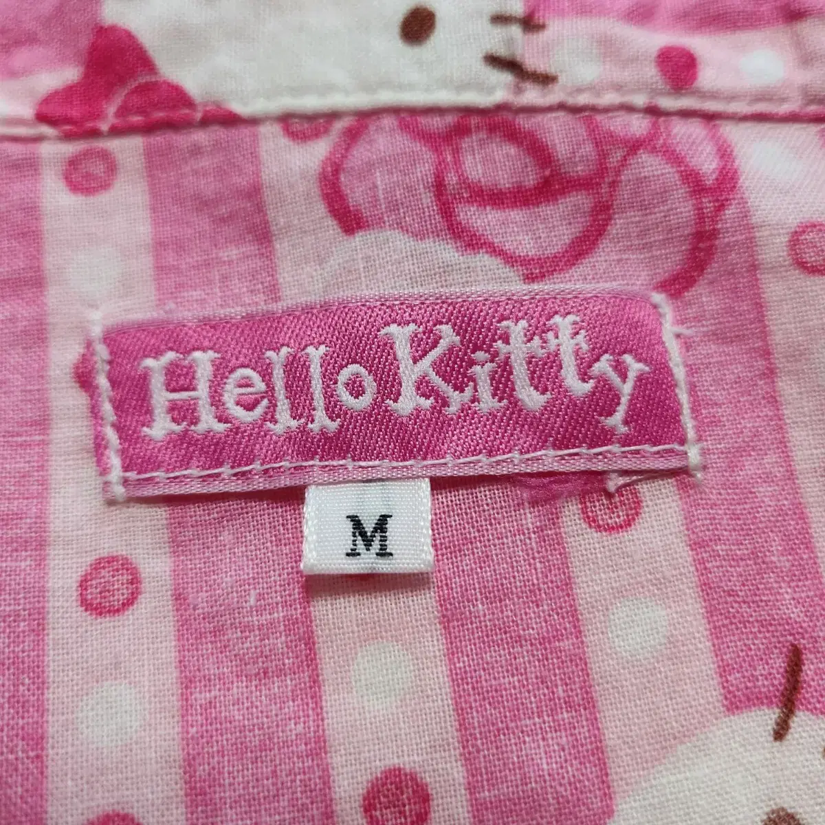 무배)Hello kitty 헬로키티 면셔츠 블라우스 성인M