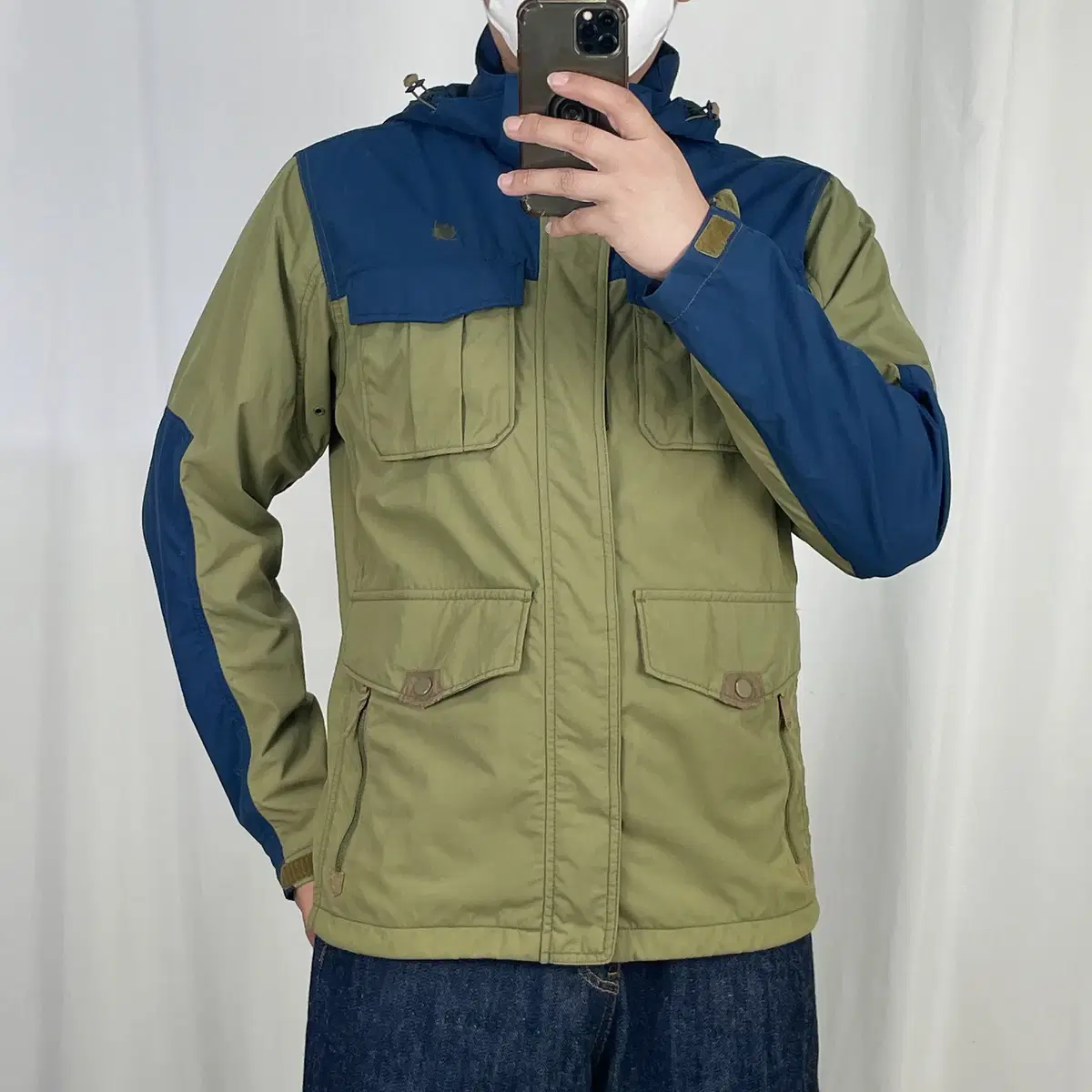 Lapuma Khaki Navy Windbreaker Jacket 100 .240828