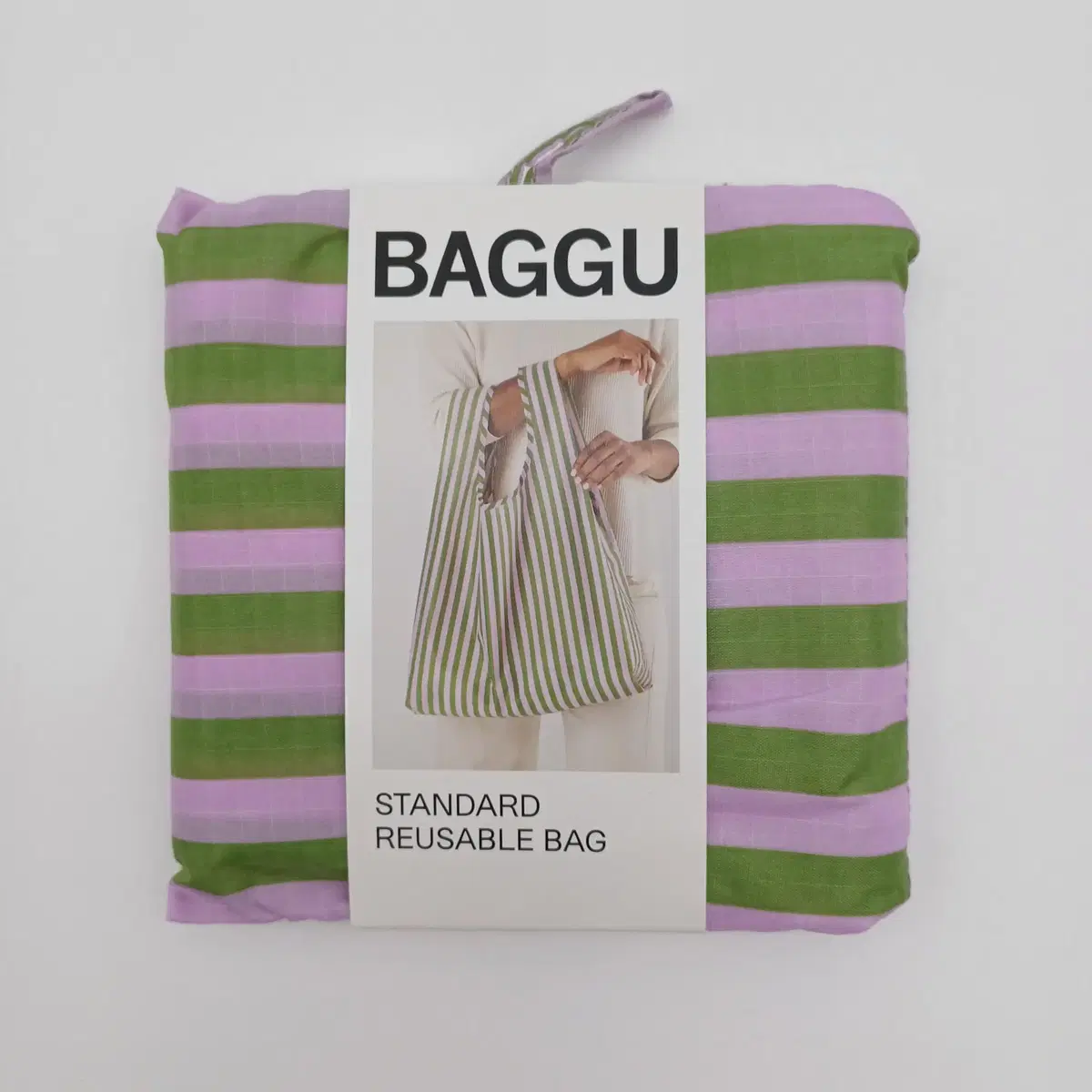 무배) BAGGU 바쿠백 장바구니(스트라이프) [7240_0267-01]