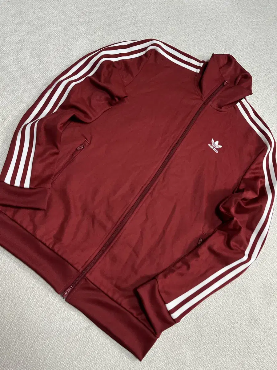 adidas Firebird Beckenbauer Two-Way Burgundy White Jersey M 95