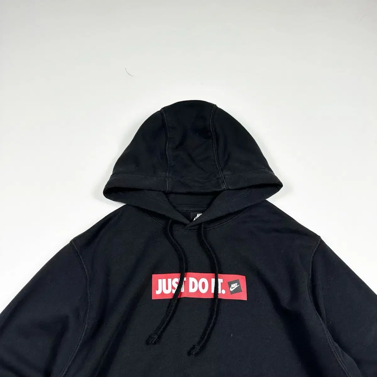 Nike Fuchsia Box Logo Black Hoodie (S)