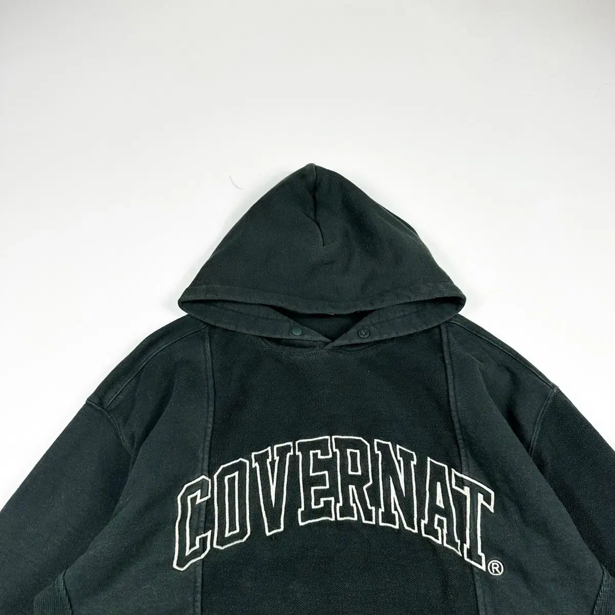 Covernat Khaki Initials Big Logo Hoodie (L)