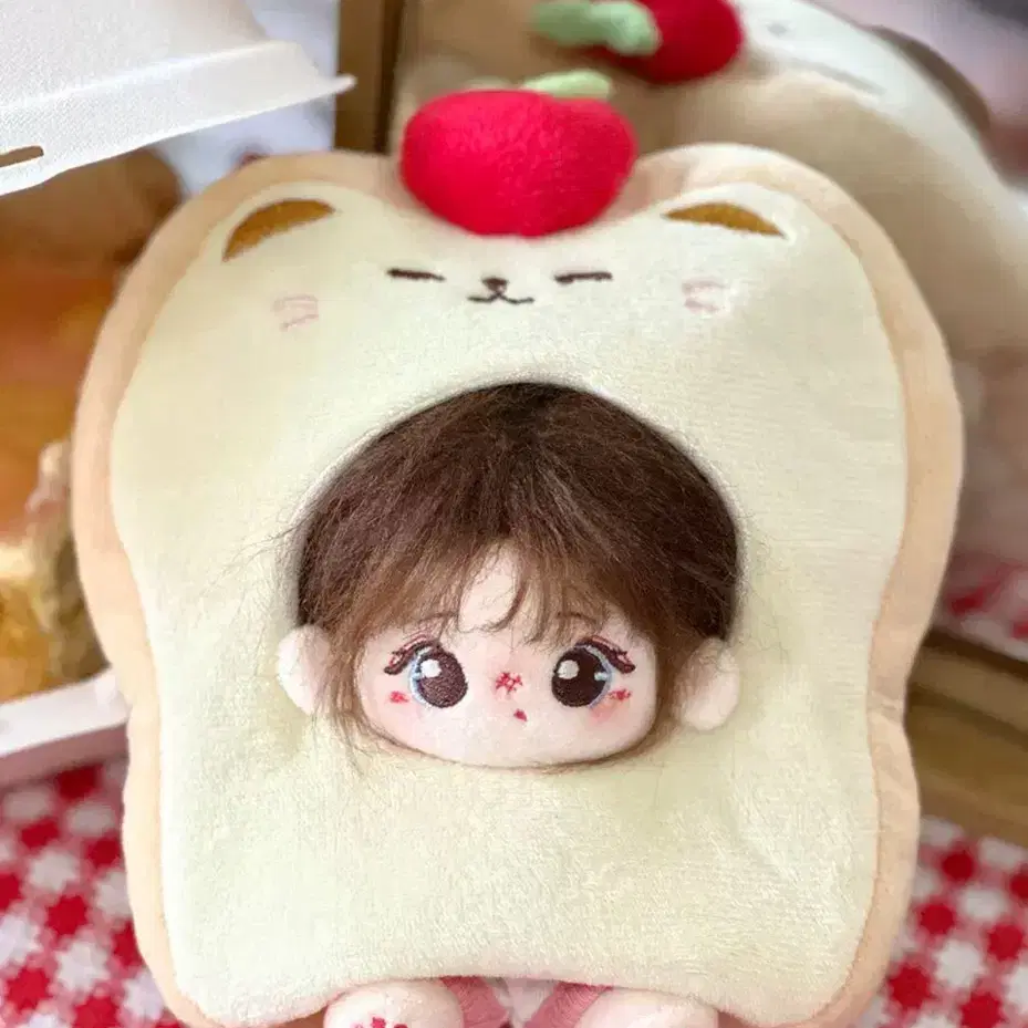 고양이 식빵 솜인형 인형 누이 굿즈 20cm 옷장 인형옷