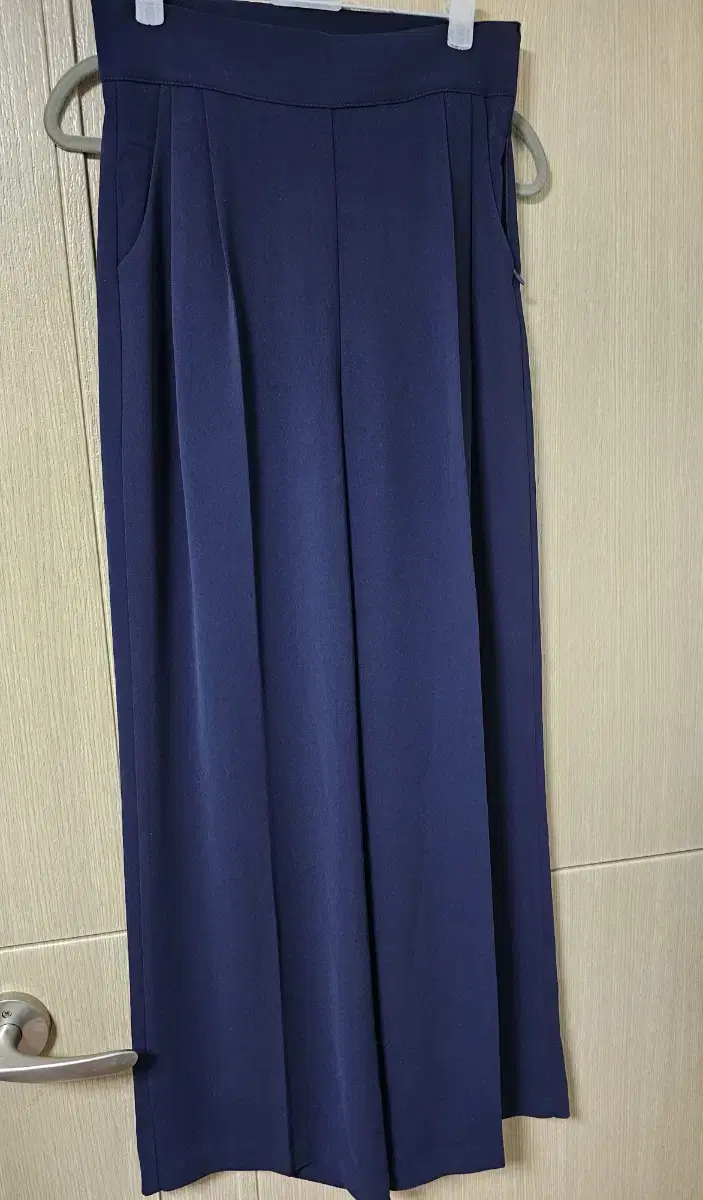 Itsumi Jo Joyu Wide Navy Slacks Wrinkle-free Bridal Look Tapo