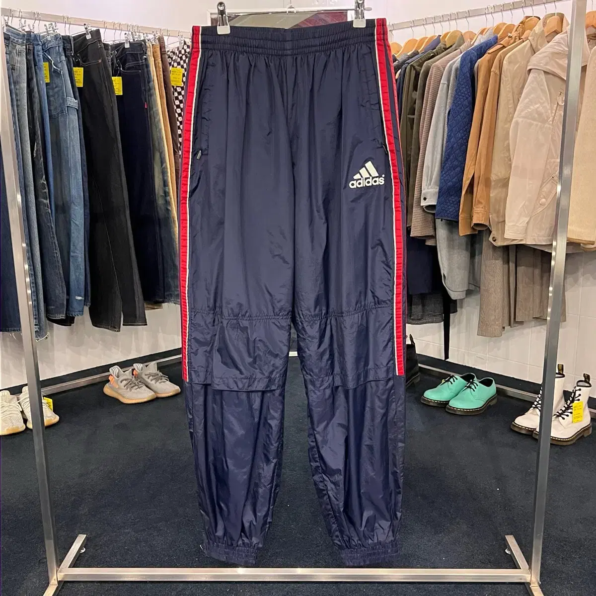 [TAPO] [100] 90s Adidas Woven Pants Navy