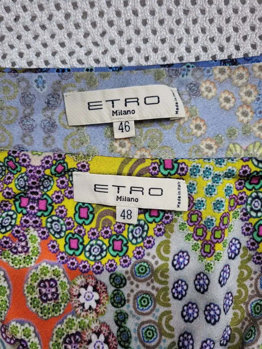 에트로 ETRO 티 셔츠 48  밴딩 스커트 46 세트