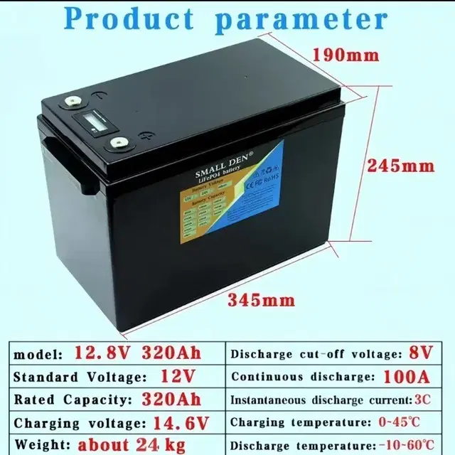 3,840W 파워뱅크. 인산철배터리 320Ah 12V.출력테스트 완료