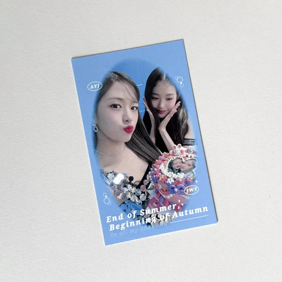 ive unofficial goods hi yujin & wonyoung photocard wts