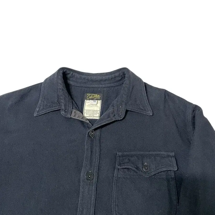 콜림보 Flannel CPO Shirts Dark Navy XXL