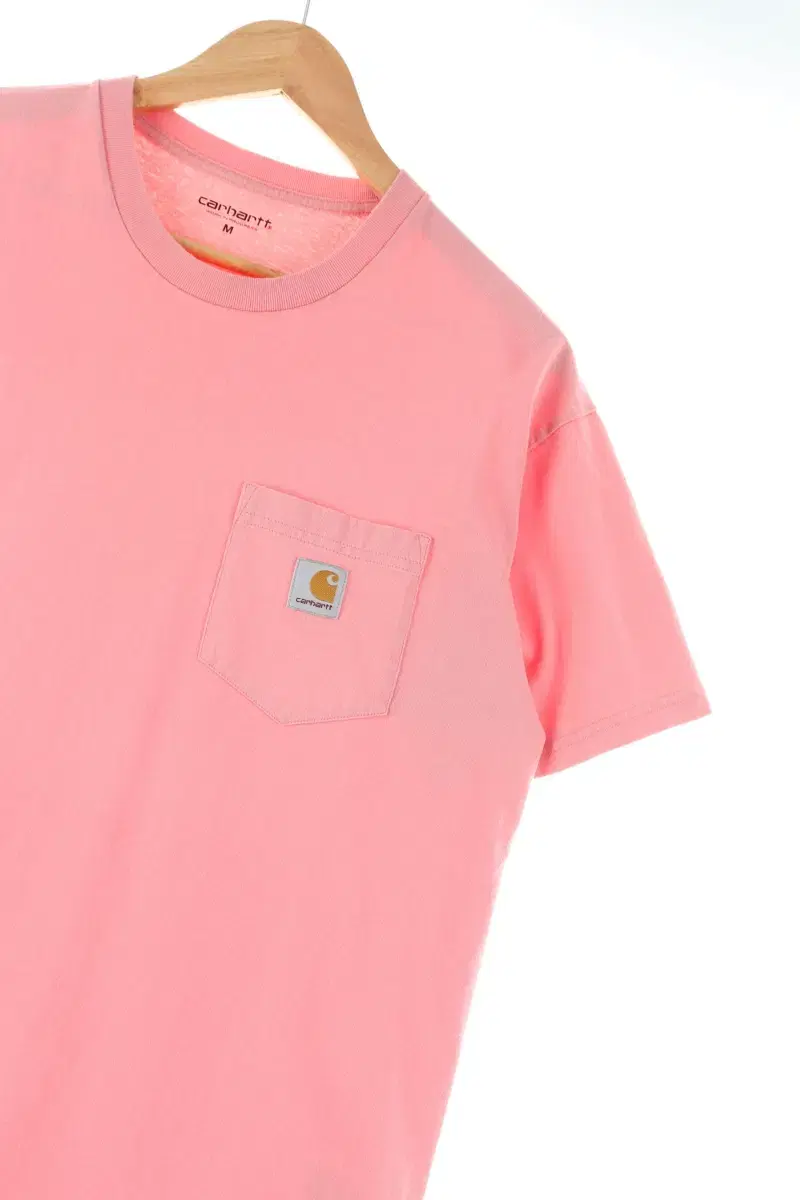 (M) Calhart Short-sleeved T-shirt Pink cotton amechage limited edition - EC3A