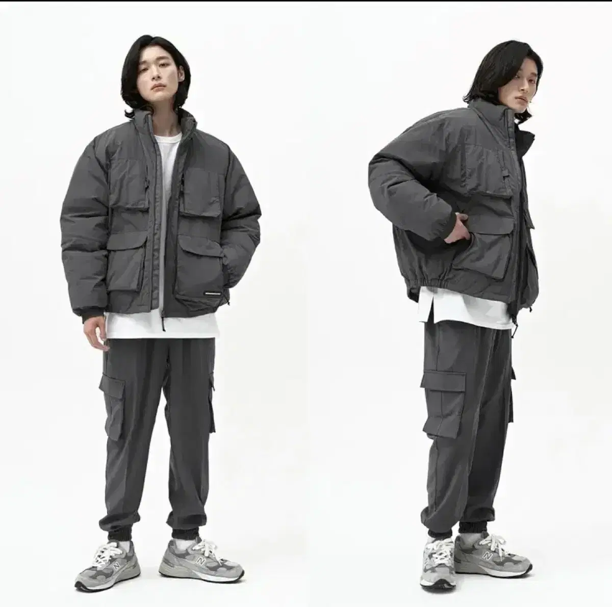 XL) SecondMonologue Air Force Padding 2 Dark Gray