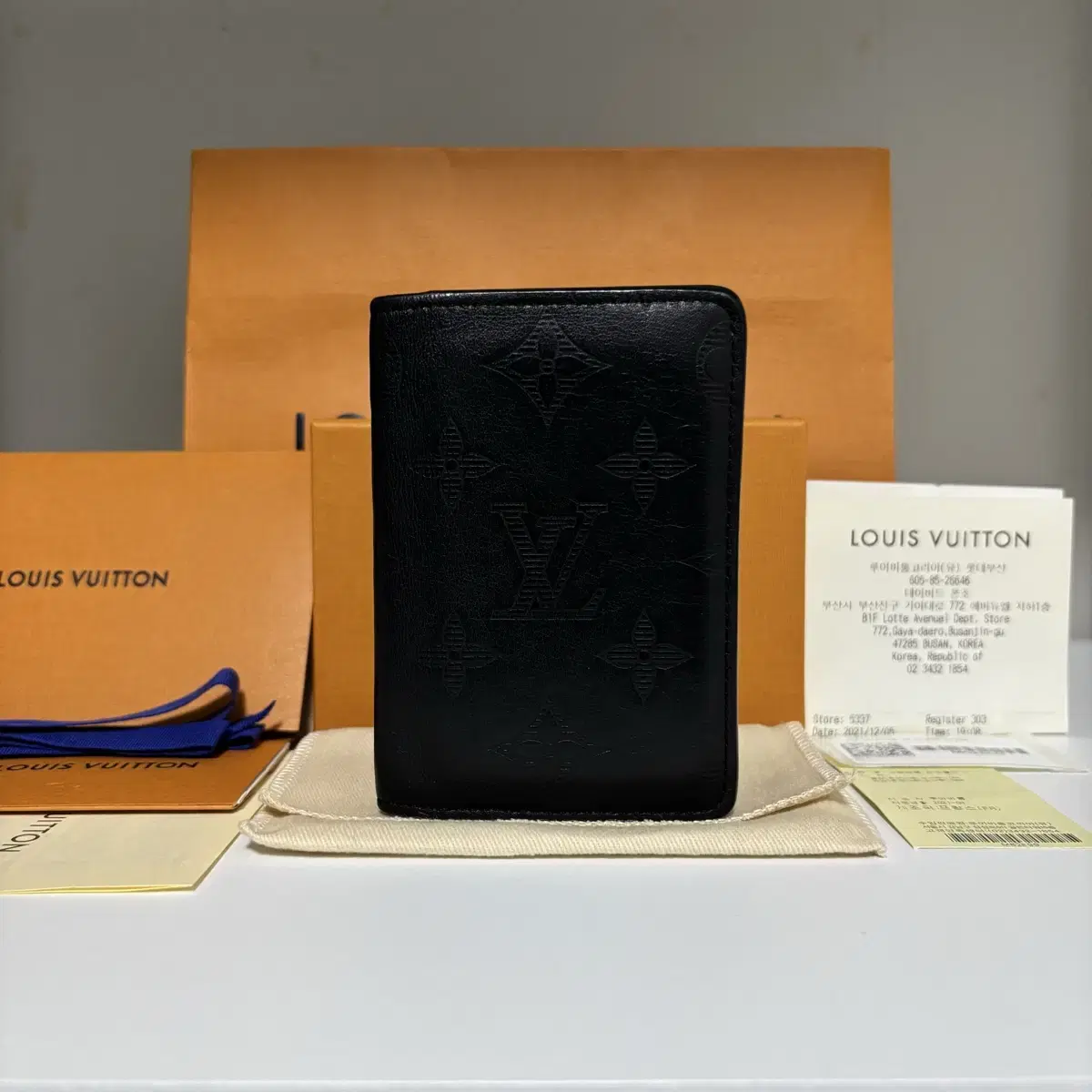 [A-Grade/Genuine] Louis Vuitton Shadow Pocket Organizer Card Holder