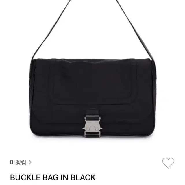 마뗑킴 버클백 블랙 buckle bag in black