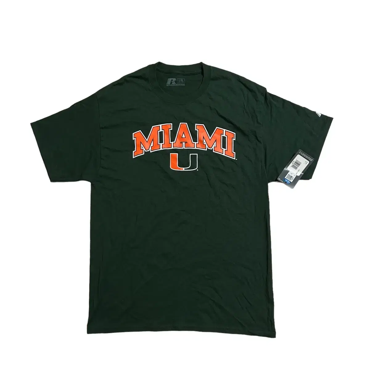 (Deadstock) Russell Miami Green Short Sleeve T-Shirt (L)