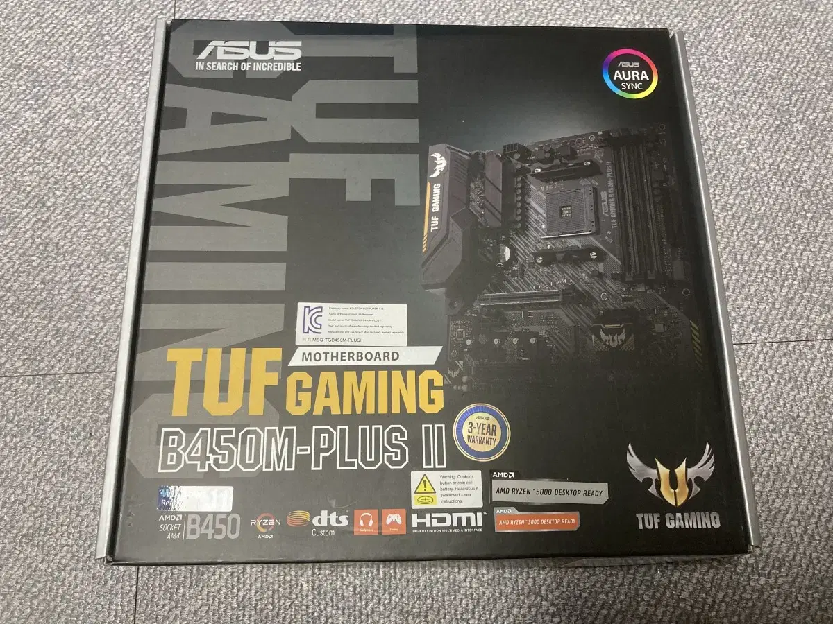 새것 미사용 ASUS TUF Gaming B450M-PLUS II 정품