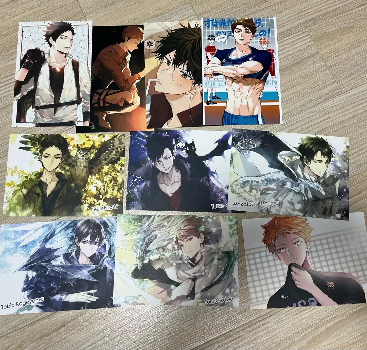 haikyuu pvak postcard bulk wts jin postcard