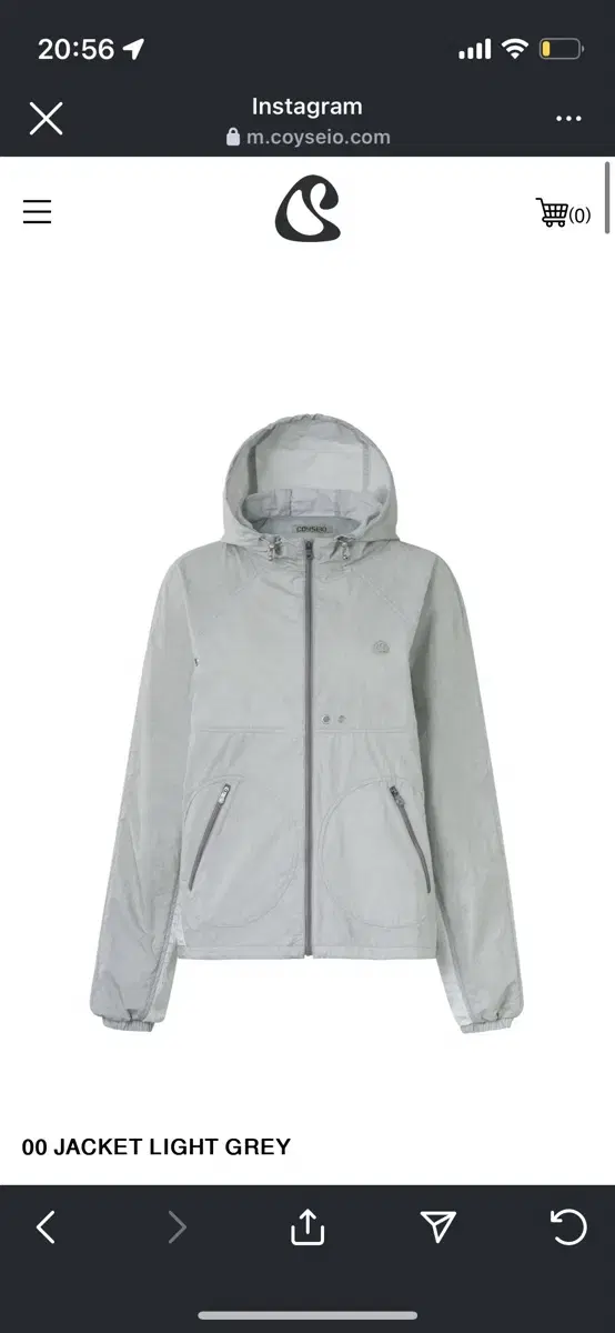 coyseio 00 JACKET LIGHT GREY