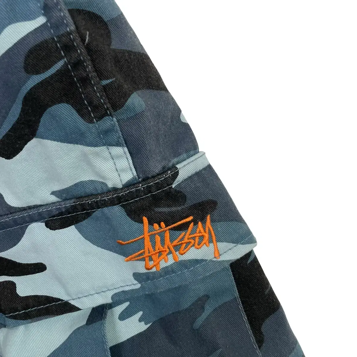 스투시 Stussy 90s 블루 카모 카고 반바지