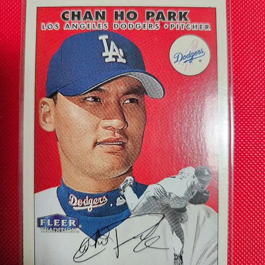 박찬호 2000 Fleer base 카드