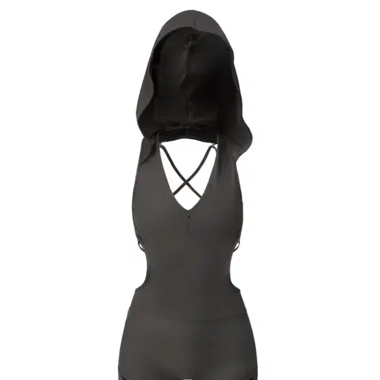 오호스 수영복  Thigh Slit Hoodie Monokini ojos