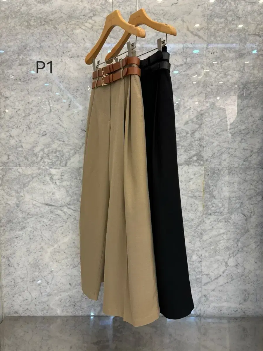 JS New York Style New 2024 F/W High-waisted Pincut Wide-leg pants