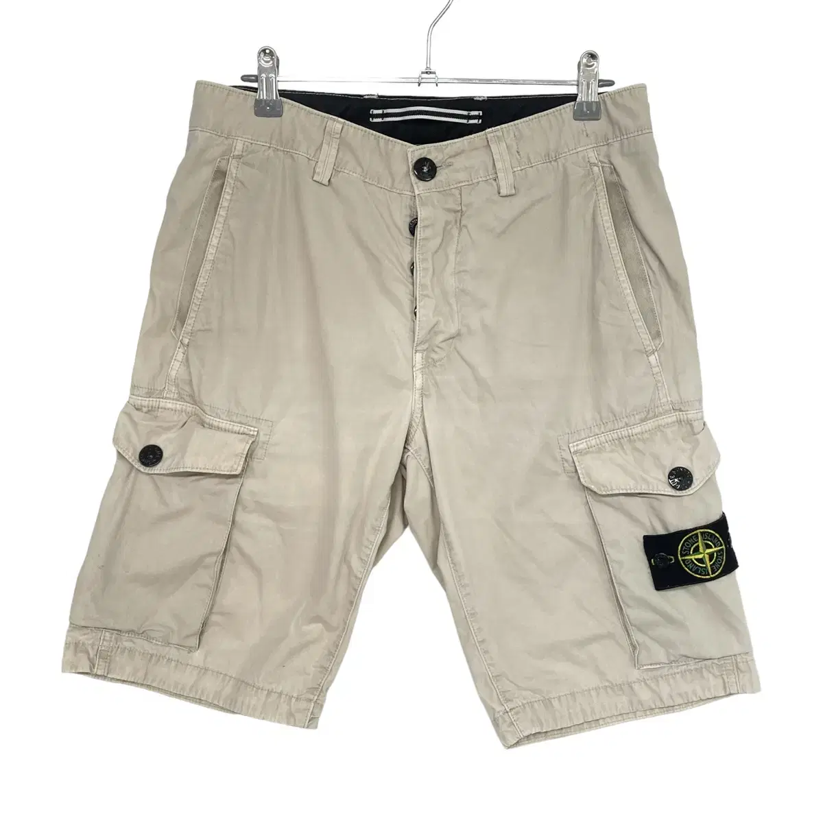 Stone Island Waffen Cargo Shorts Beige