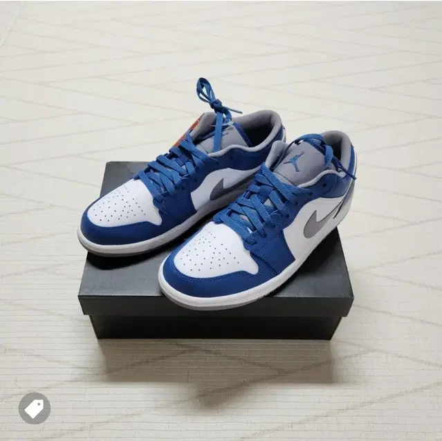 Jordan 1 Low True Blue Cement Grey