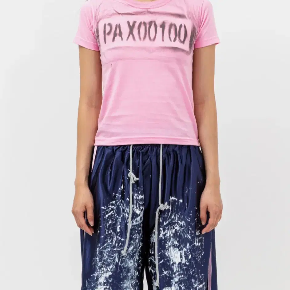 PAX00100 LOGO TOP SMALL FIT PINK 핑크 반팔티