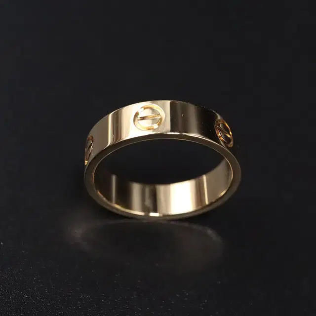 까르띠에 18K 옐로우골드 5.5MM LOVE 웨딩반지 59호