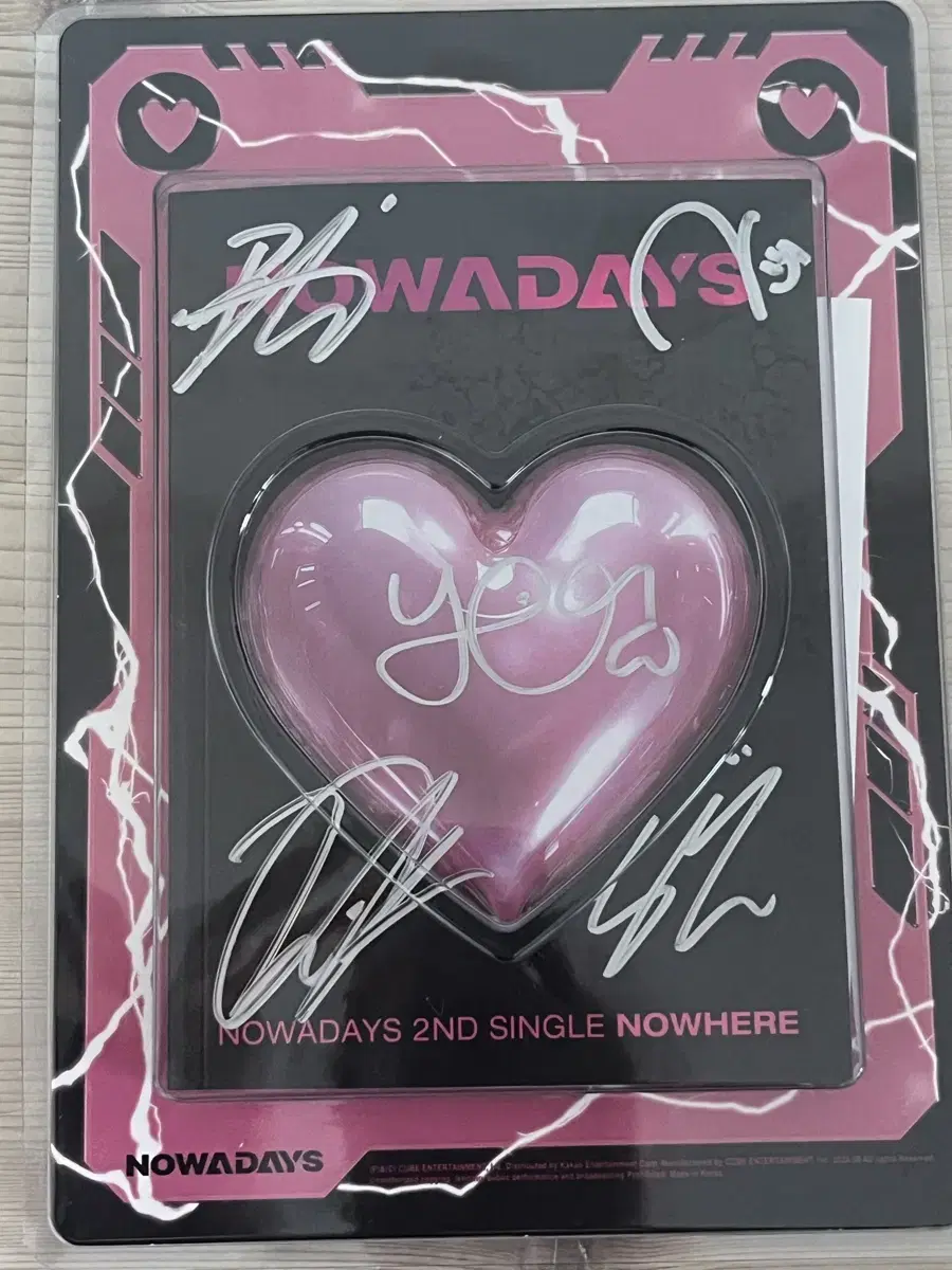 Nowadays sign album (source)