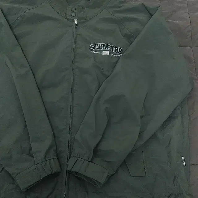 스컬프터 바람막이 button wind jacket 차콜