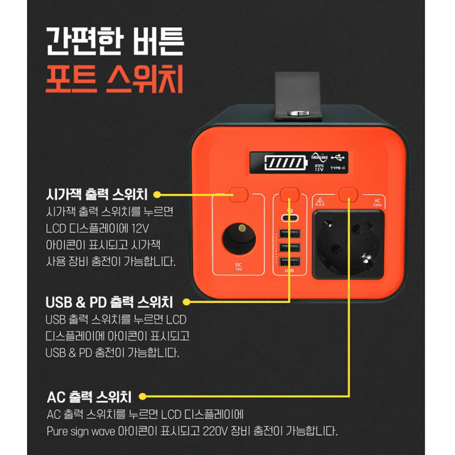 [무배/84000mAh] 캠핑용 대용량 파워 뱅크 / 낚시터 보조배터리