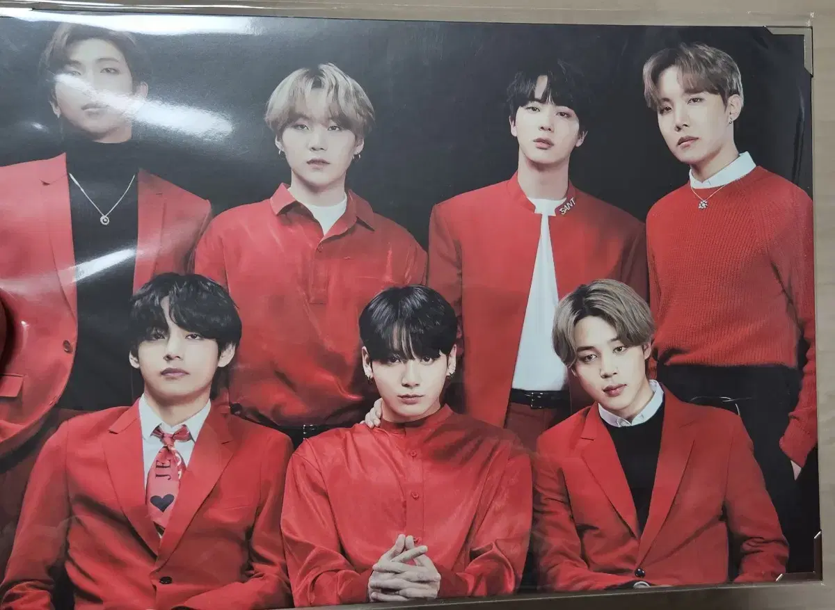 bangtan bts 2020 mapsole online concert group photo premium photo