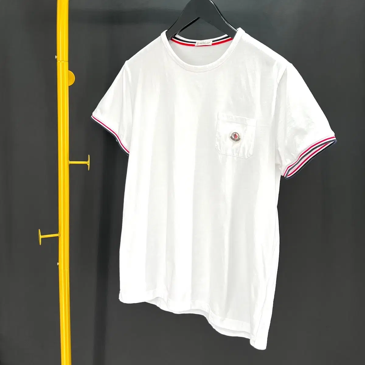 [size XL] Moncler Pocket Short Sleeve T-Shirt White