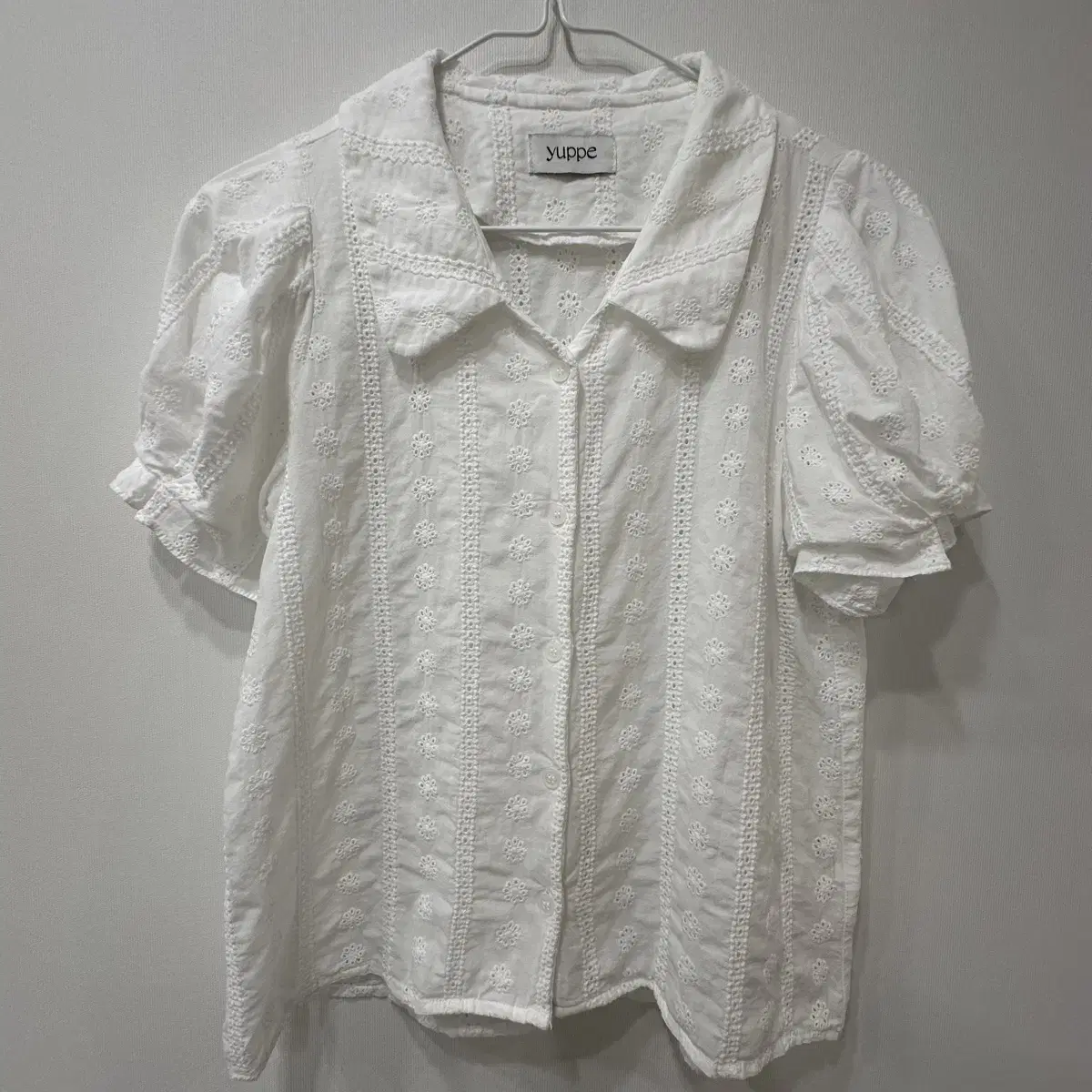 엽페 LACE PUFF SHIRT