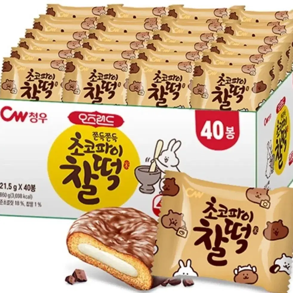 청우 초코파이 찰떡 860g 40봉 무료배송