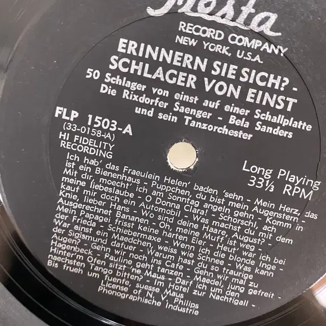 ERINNERN SIE SICH LP / AA4577