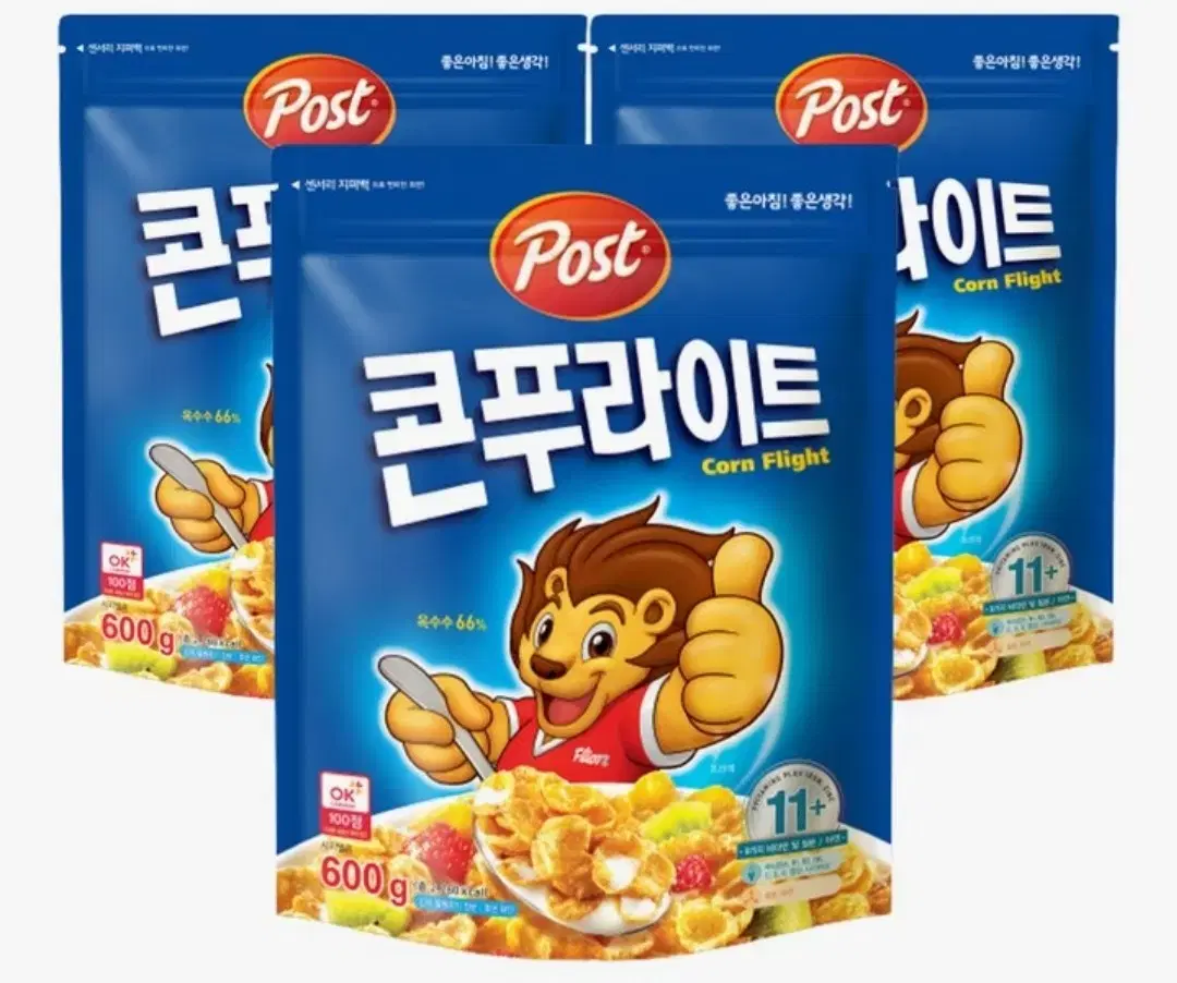 [무료배송] 포스트 콘푸라이트 600g 3개 시리얼