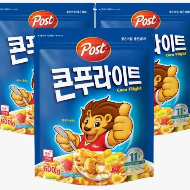 [무료배송] 포스트 콘푸라이트 600g 3개 시리얼