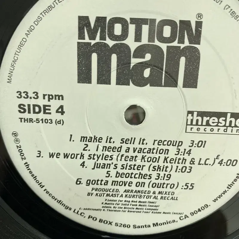 MOTION MAN  LP / AA4603