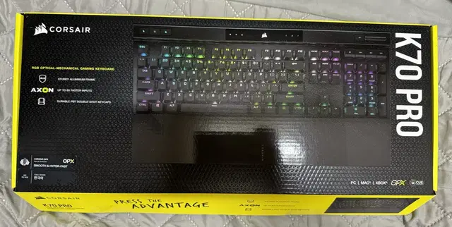 커세어 K70 RGB PRO OPX 광적축 게이밍 기계식 유선 일반형 키