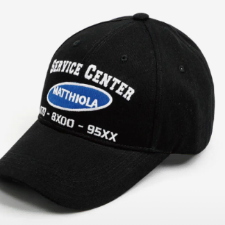 마티올라 모자 SERVICE CENTER LOGO BALL CAP 블랙