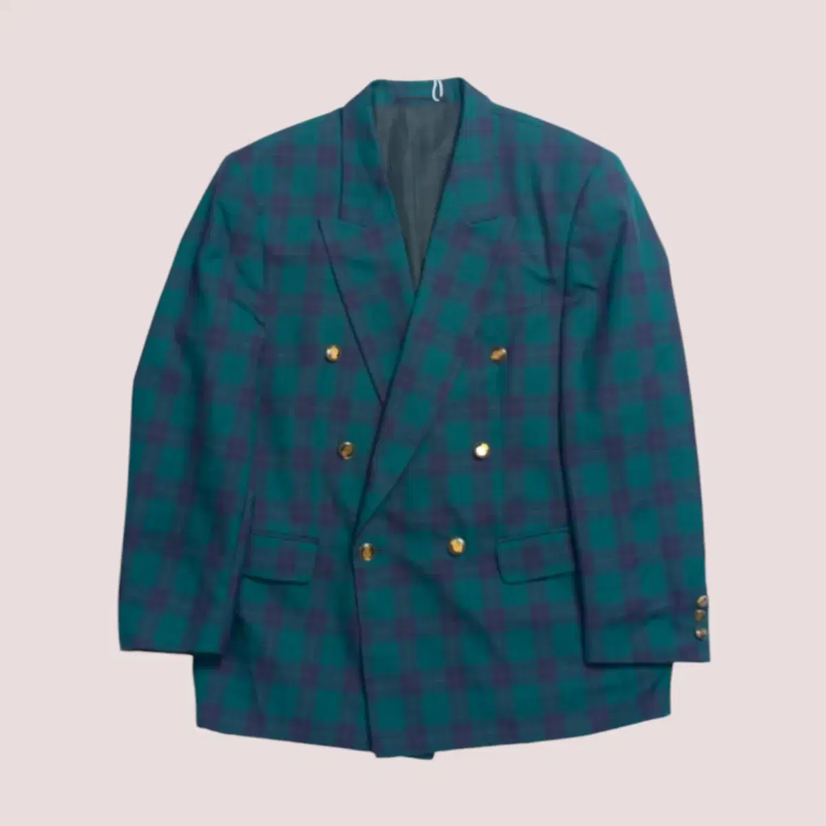 Ivy League Check Preppy Blazer Double-breasted Overcoat Jacket N422