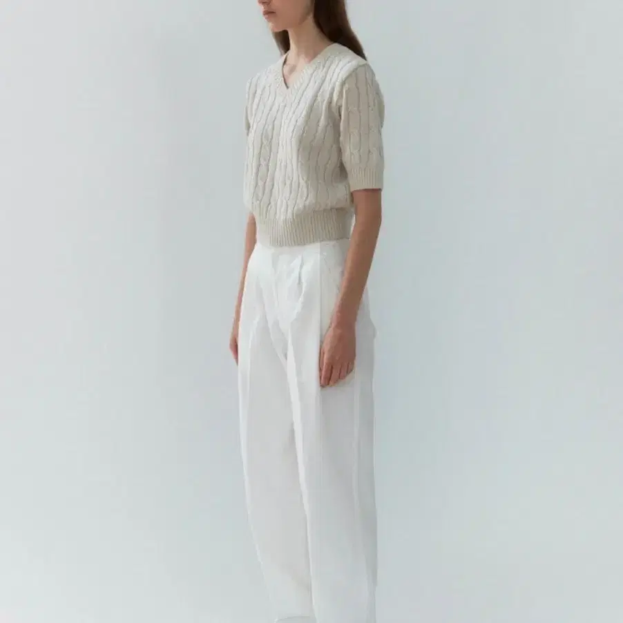 아우브아워 signature chino pants (ivory / S)