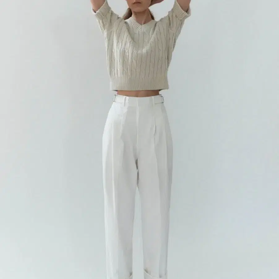 아우브아워 signature chino pants (ivory / S)