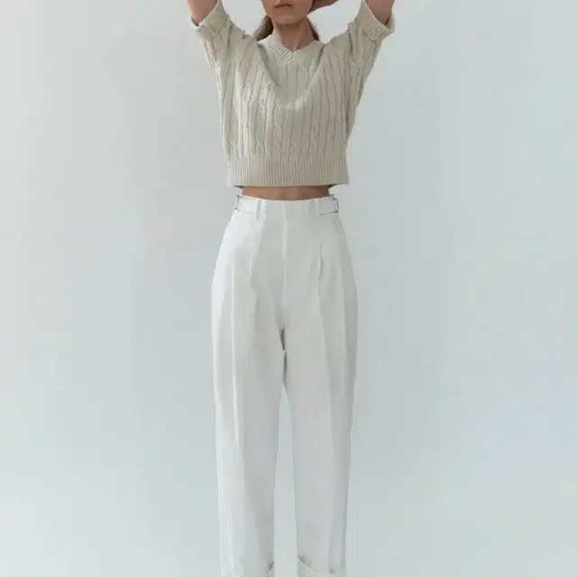 아우브아워 signature chino pants (ivory / S)