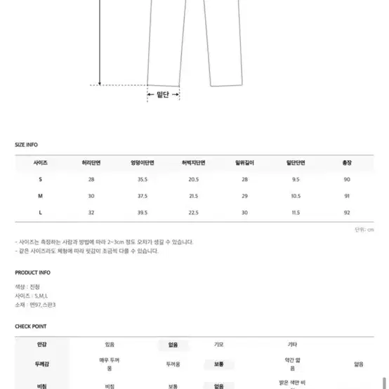 히니크 오묘해 트임 데미지 헤짐 밑단 컷팅 스키니 데님팬츠