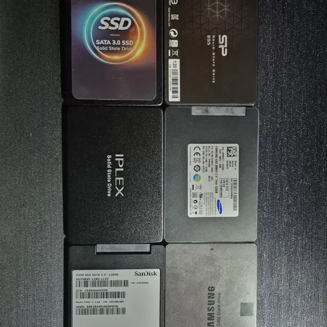 (중고)SSD 120-512GB 총 11장 일괄 택포